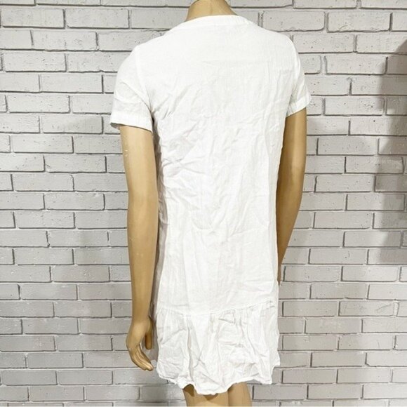Vero Moda White Button Down Tea Dress - Size XS - Picture 5 of 7
